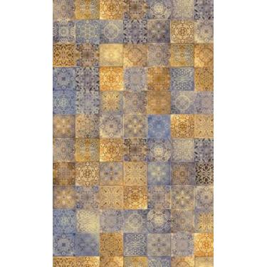 Imagem de Papel de Parede Adesivo  para Banheiro Cozinha Azulejo Português AZ 21