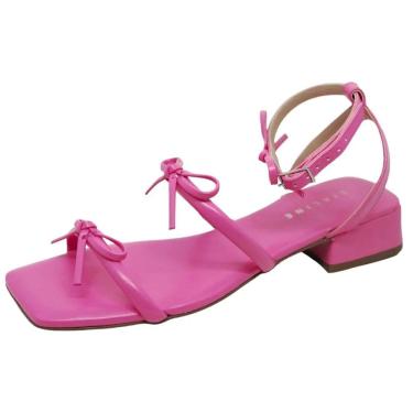 Imagem de Sandalia Feminina Salto Baixo Lacinhos Lia Line 2266.71481