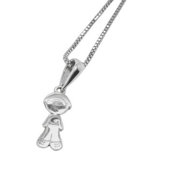 Imagem de Pingente Menino Estilizado Prata ou Banhado em Ouro  WG - Webgen, Prat