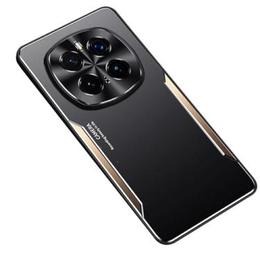 Imagem de POYUFRG Capa moderna para Honor Magic 7 Pro/7, capa de telefone ultrafina com lente de metal antichoque, galvanizada, resistente a arranhões, dourada, 7 Pro