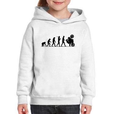 Imagem de Moletom Infantil Evolução do Grau XJ6 - Foca na Moda, Branco, 14