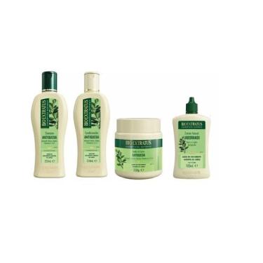 Imagem de Kit Bio Extratus Jaborandi Sh 250ml + Cond 250ml + BC 250g + Tônico 10