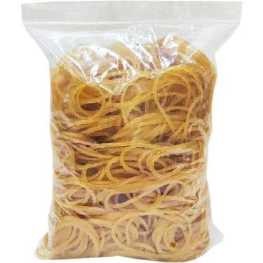 Imagem de Elástico Liga Amarelo Silicone Pacote Com 250g - A GOLD