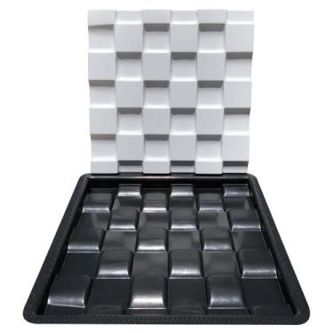 Imagem de Forma 3D Gesso e Cimento ABS - Xadrez 30x30 - Xmoldes Formas 3D