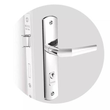 Imagem de Fechadura Popline Brio Reta Bola Ext Cromada Soprano