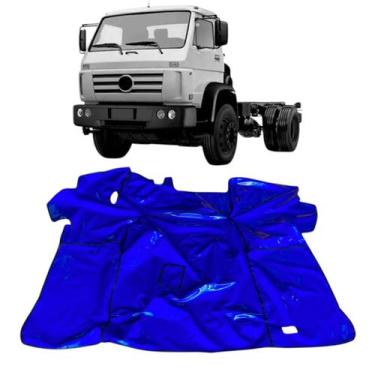 Imagem de Tapete Verniz Caminhão Vw Delivery Worker Com Capô AZUL - MANOS TAPETE