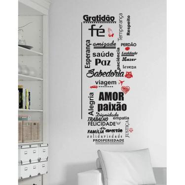 Imagem de Decoração de Frase Gratidão Fé Esperança Saude Viagem Amor