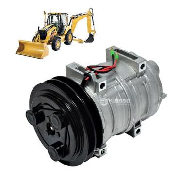 Imagem de Compressor Do Ar TM21 HPAD Retroescavadeira 416E 12V 145mm - KLASSE AU