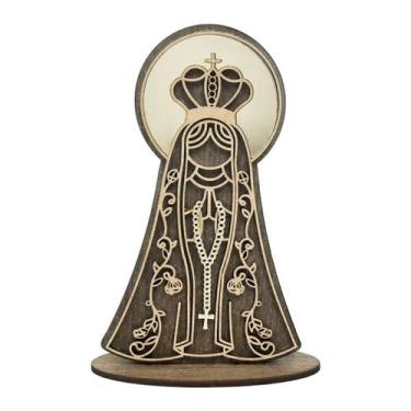 Imagem de Display com Base Nossa Senhora Aparecida 16cm Madeira Mdf - ATACADÃO D
