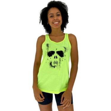 Imagem de Regata Feminina Recorte Nadador MXD Conceito Ghost, Amarelo fluorescen