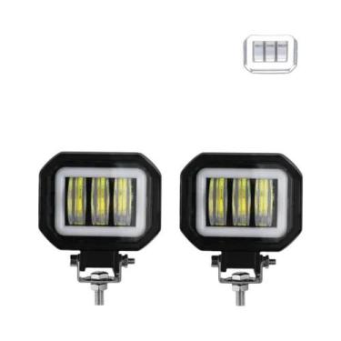 Imagem de Lâmpada de Neblina LED 3" 20W - Luzes Diurnas para Motocicleta, Jeep, 