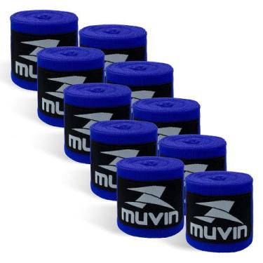 Imagem de Kit com 5 Pares Bandagens Elásticas 3 metros Muvin - Luta - Boxe, Muay