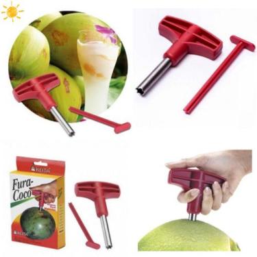 Imagem de Fura Coco Furador Perfurador Prático Keita