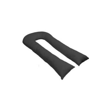 Imagem de Travesseiro Gigante Formato U 140x70cm Happy Line, Cinza