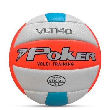 Imagem de Bola De Vôlei Poker Training VLT 140, Unico, Azul, Salmão