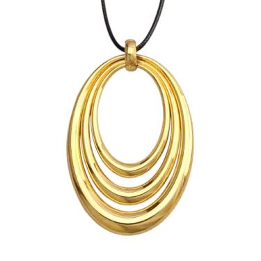 Imagem de Bjesinmo Colar de couro feminino longo boho pingente hippie colar boêmio corda de couro em camadas joias de madeira presentes, Couro sintético, Sem Pedra Preciosa