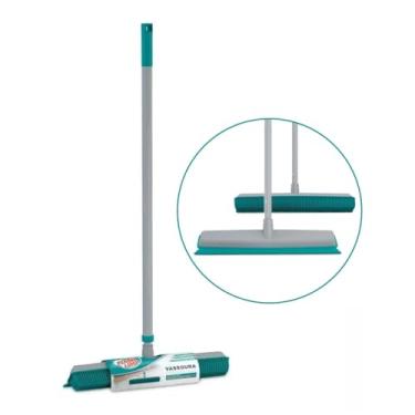 Imagem de Vassoura 2 em 1 Emborrachada Multiuso Para Tapetes, Carpetes e Pelos de Pets Modelo FLP6132