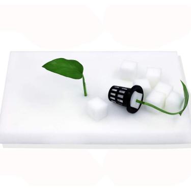 Imagem de Esponja hidropônica com 100 unidades de sementes hidropônicas para plantação de jardinagem, esponjas hidratadas e sem sujeira para cultivo de vegetais para estufa e crescimento de pequenos brotos (2)