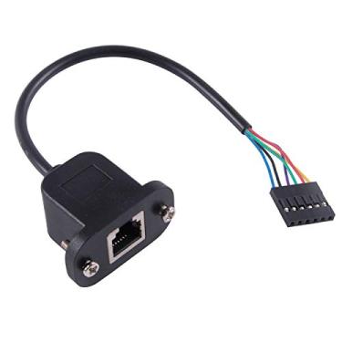 Imagem de Cabo RJ12 6P6C para 6 pinos 0,1" adaptador de terminal de depuração 6 maneiras conector fêmea telefonia tomada anteparo painel de extensão