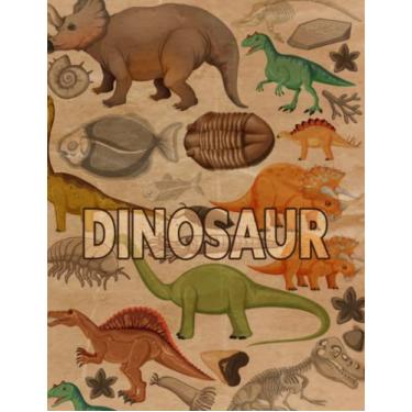 Imagem de Dinosaur Sketchbook: Cool Dino Sketch Book for Boys | Prehistoric Reptiles Cover Journal for Sketching, Doodling & Illustrating | Large 8.5"x11" 100 Blank Pages Notebook for Kids' Drawing