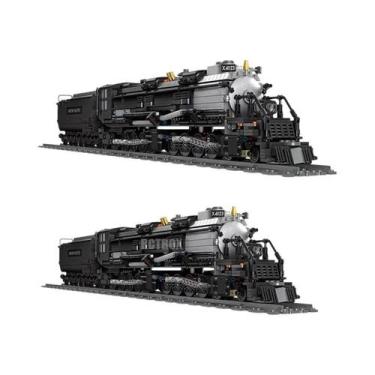 Imagem de Brinquedo Clássico de Trem a Vapor Big Boy - Blocos de Montar, 1608pcs