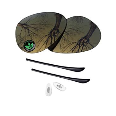 Imagem de Raydi Lentes de reposição de policarbonato e kits de borracha para óculos de sol RayBan Aviator RB3025 58 mm - Bronze Dourado espelhado - Polarizado