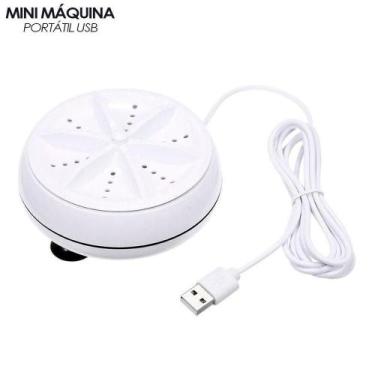 Imagem de  Mini Máquina De Lavar Roupas Usb Balde Lavadora Portátil - BCS