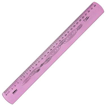 Imagem de Regua 30cm Flexível Rosa