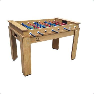 Imagem de Pebolim Madeira Maciça Futebol de Mesa 3 Bolinhas  - Alaia
