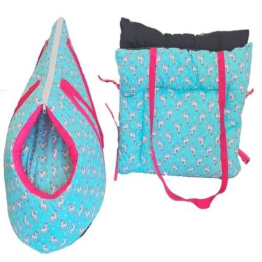 Imagem de Kit Transporte de cães, Bolsa Colchonete para cães, Impermeavel Top Realeza Pink