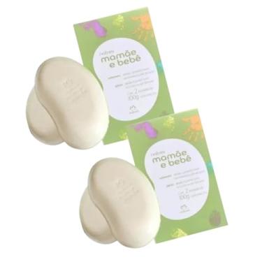 Imagem de Kit 2 Caixas de Sabonetes Mamãe Bebê Com 2 Un/100g