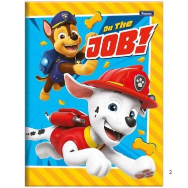 Imagem de Caderno Brochura Pequeno 1/4 Patrulha Canina 80fls - Foroni