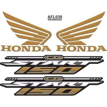 Imagem de Adesivo Faixa Lateral Resinado Moto Cg Start 150 Todas Cores - Resitan