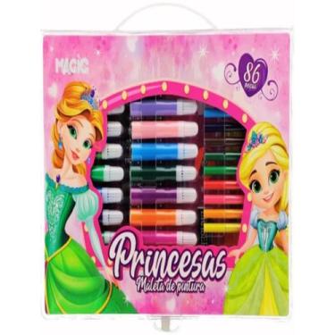 Imagem de Livro - Maleta De Pintura 86 Pecas - Princesas - MAGIC KIDS, 0, 31 x 2