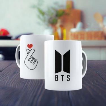 Imagem de Caneca de Porcelana 325ml Personalizada BTS Decorada - Generic, BTS 3