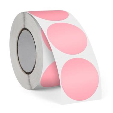 Imagem de Etiquetas Térmicas FINDAT Pink - 3,8cm - À Prova D'Água - 500 Unidades