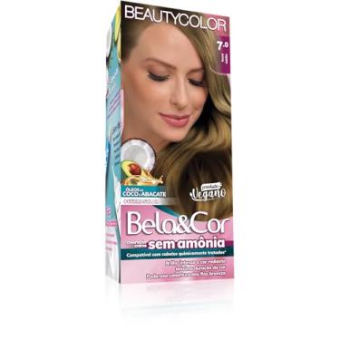Imagem de Coloração Bela&Cor Sem Amônia - 7.0 Louro Médio