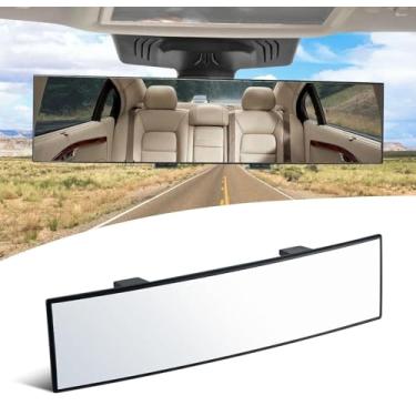 Imagem de SINGARO Espelhos retrovisores internos, acessórios de espelho retrovisor panorâmico universal, amplo ângulo reduz o ponto cego de forma eficaz para carro, jipe, caminhão, motocicleta, trator, ARB,