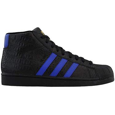 Imagem de Tênis infantil Adidas Pro Model J, Cblack, Croyal, Goldmt, 5.5