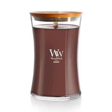Imagem de WoodWick Vela Ampulheta Grande Redwood – Cera de Mistura de Soja Premium Pluswick Innovation Wood Wick Feito nos EUA