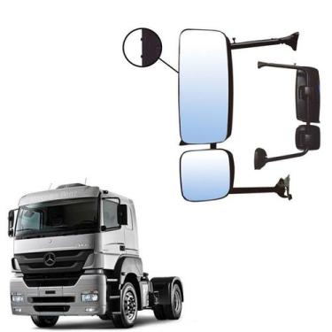 Imagem de Retrovisor Completo Mb Atego 2017 Le C Desembaçador Eletrico - Globo