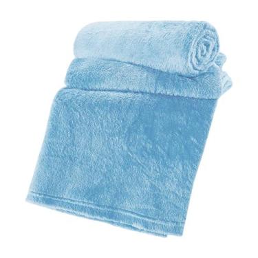Imagem de Cobertor Bebe Liso Macio AntiAlérgico Baby Flannel 0,90mx1,10m - Chuva