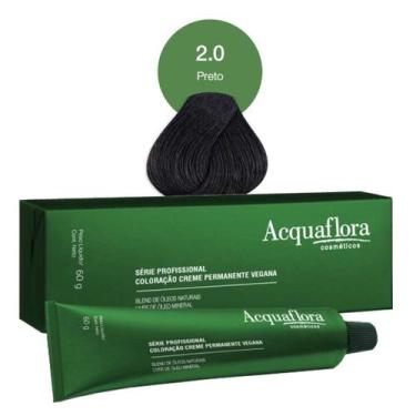 Imagem de Coloração Creme Permanente Vegana 2.0 Preto - Acquaflora
