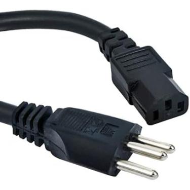 Imagem de Kit Com 5 Cabo De Força Energia Para Computador Monitor Padrão Novo