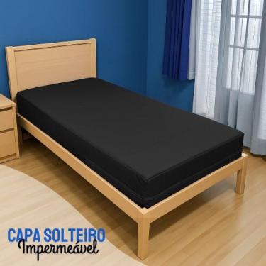 Imagem de Capa Colchao Solteiro Impermeavel Varias Medidas - Coloridas - Miranda
