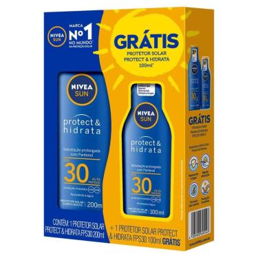 Imagem de Kit Protetor Solar FPS30 200ml + Protetor FPS30 125ml Nivea Sun