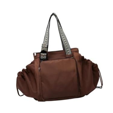 Imagem de YIJU Bolsa de ombro Moda Saco de Berço Transformável para Compras Esportes de Verão, Marrom