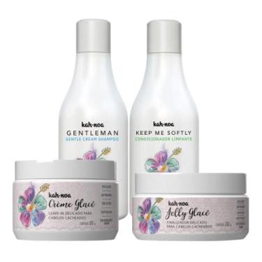 Imagem de Kit Shampoo, Condicionador, Creme Glacê, Jelly Glacê Kah-Noa