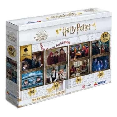 Imagem de Quebra-Cabeça Harry Potter 4 em 1 400 Peças Xalingo