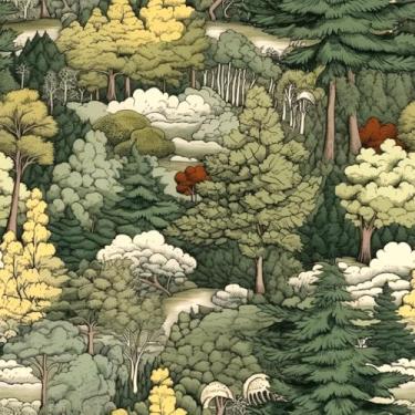 Imagem de COKCOKR Papel de parede descascar e colar, papel de parede verde selva tropical 45 x 118 pol. Papel de parede de contato com árvore removível à prova d'água para paredes de armário de quarto